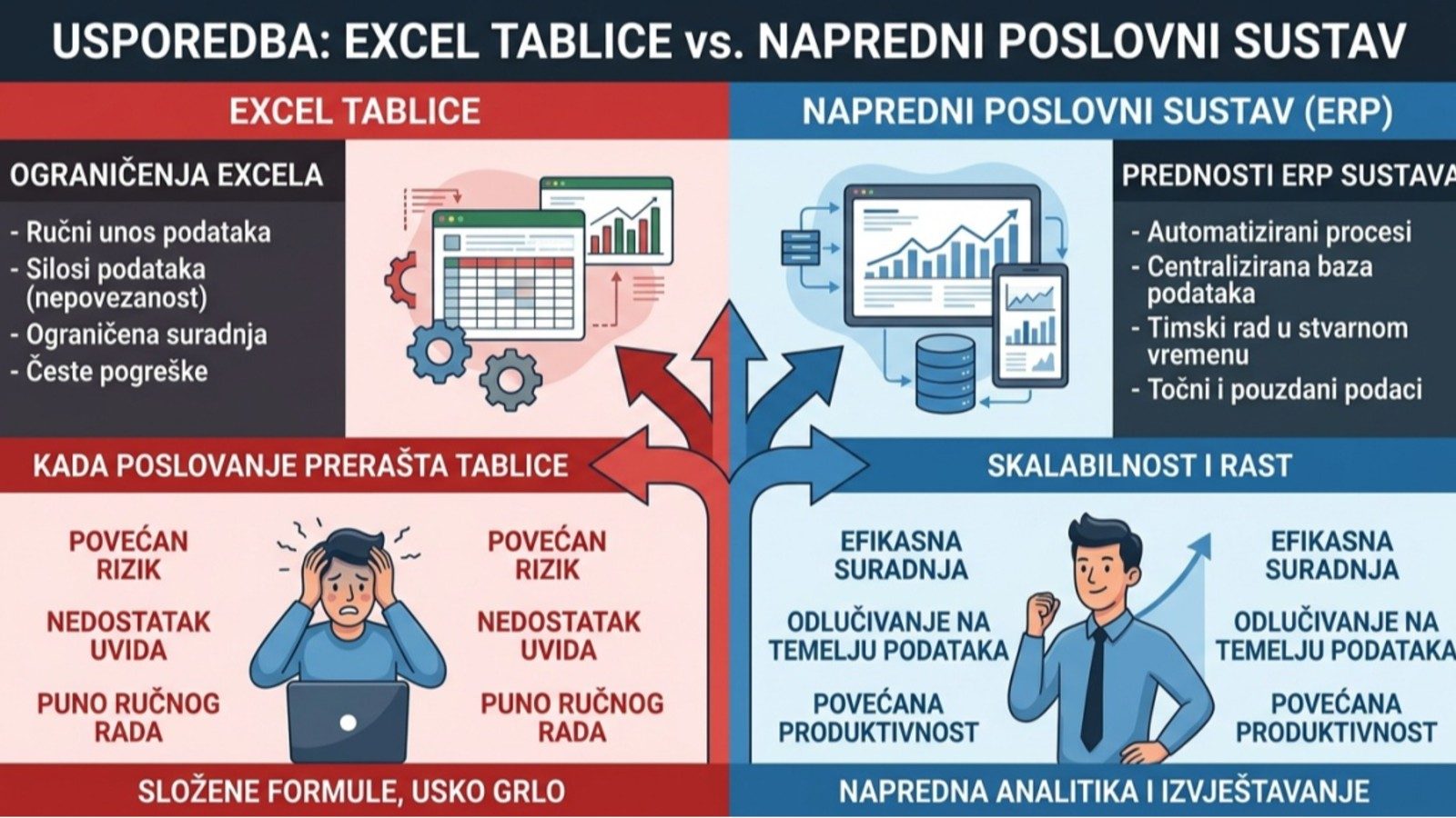 Excel ili ERP? 7 znakova da je vrijeme za poslovni sustav